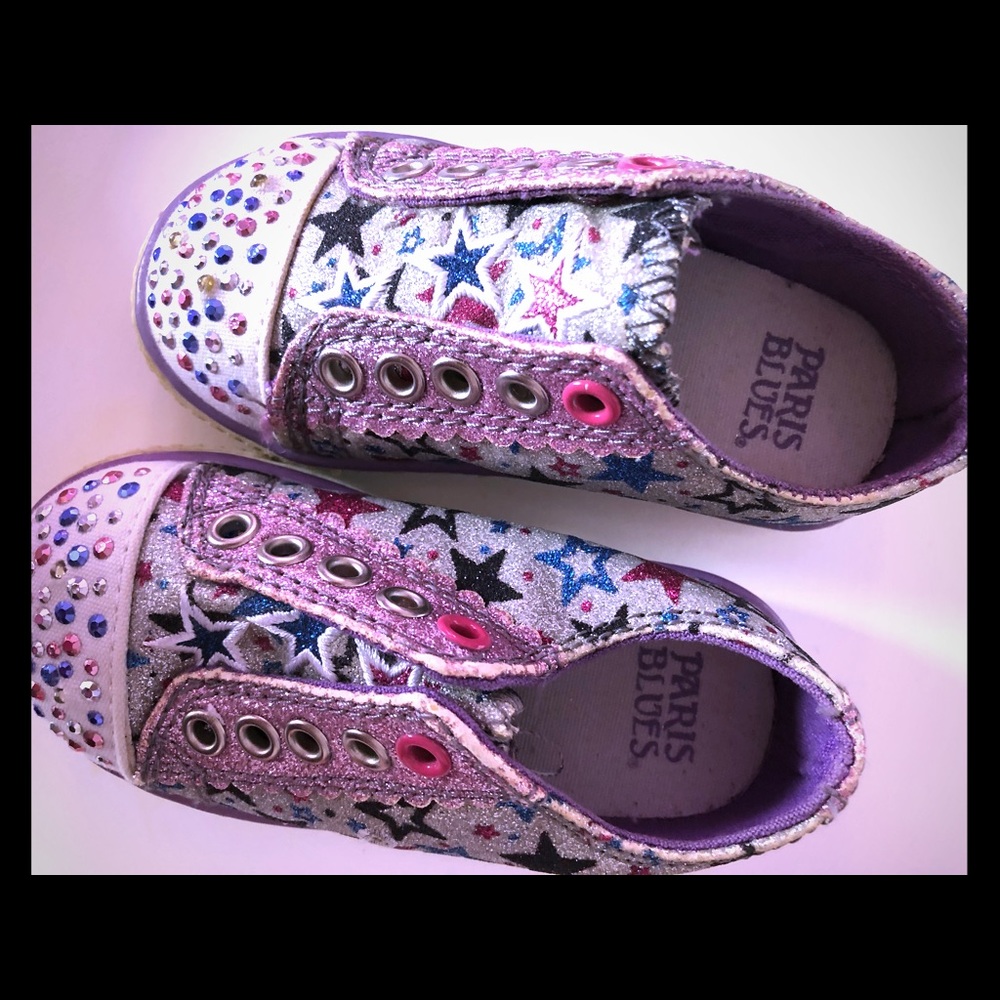 Paris Blues light up shoes little girls size 7